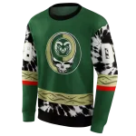 custom colorado state rams grateful vibes green hoodie best selling