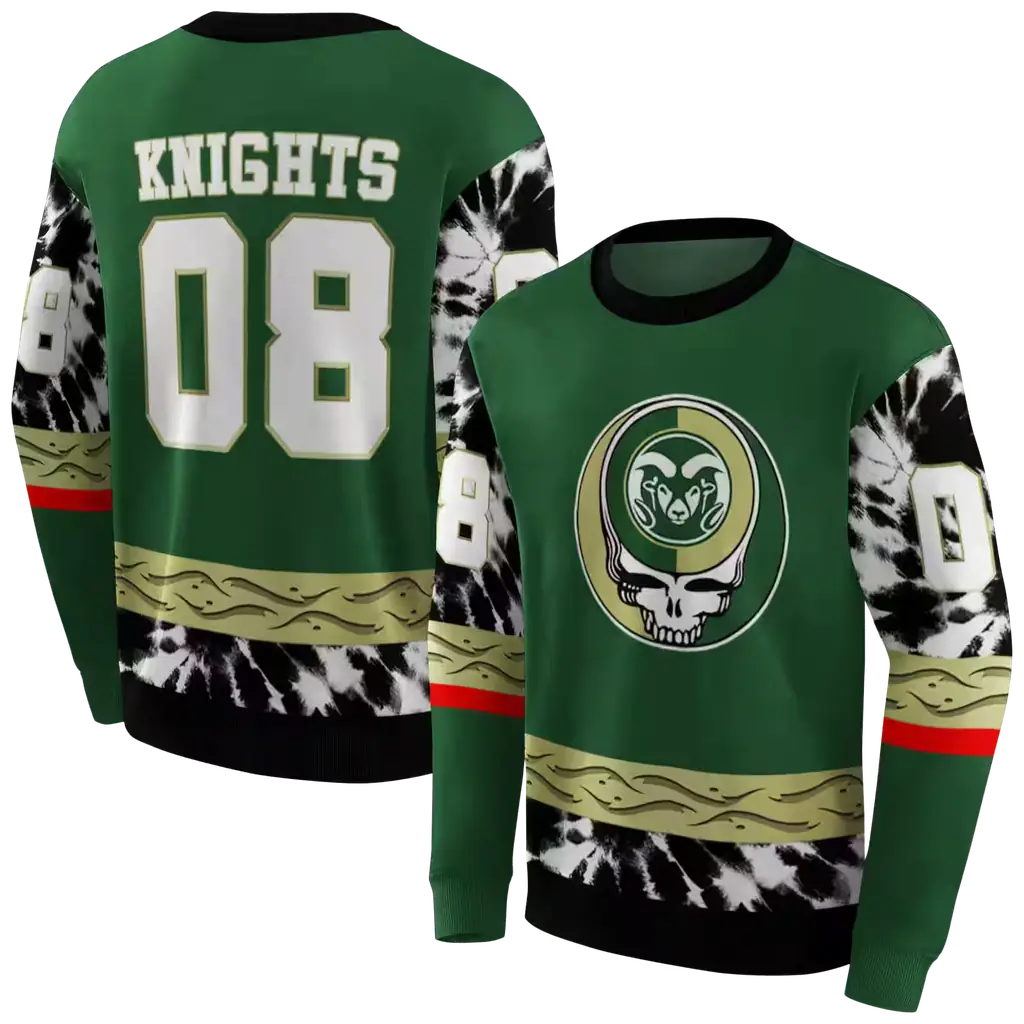 custom colorado state rams grateful vibes green hoodie premium grade custom colorado state rams grateful vibes green hoodie premium grade