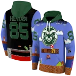 custom colorado state rams mario blue black hoodie best selling