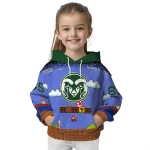 custom colorado state rams mario blue black hoodie best selling