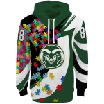 custom colorado state rams puzzle pieces green hoodie best selling