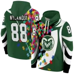 custom colorado state rams puzzle pieces green hoodie best selling