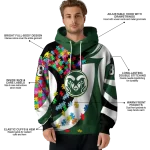 custom colorado state rams puzzle pieces green hoodie best selling