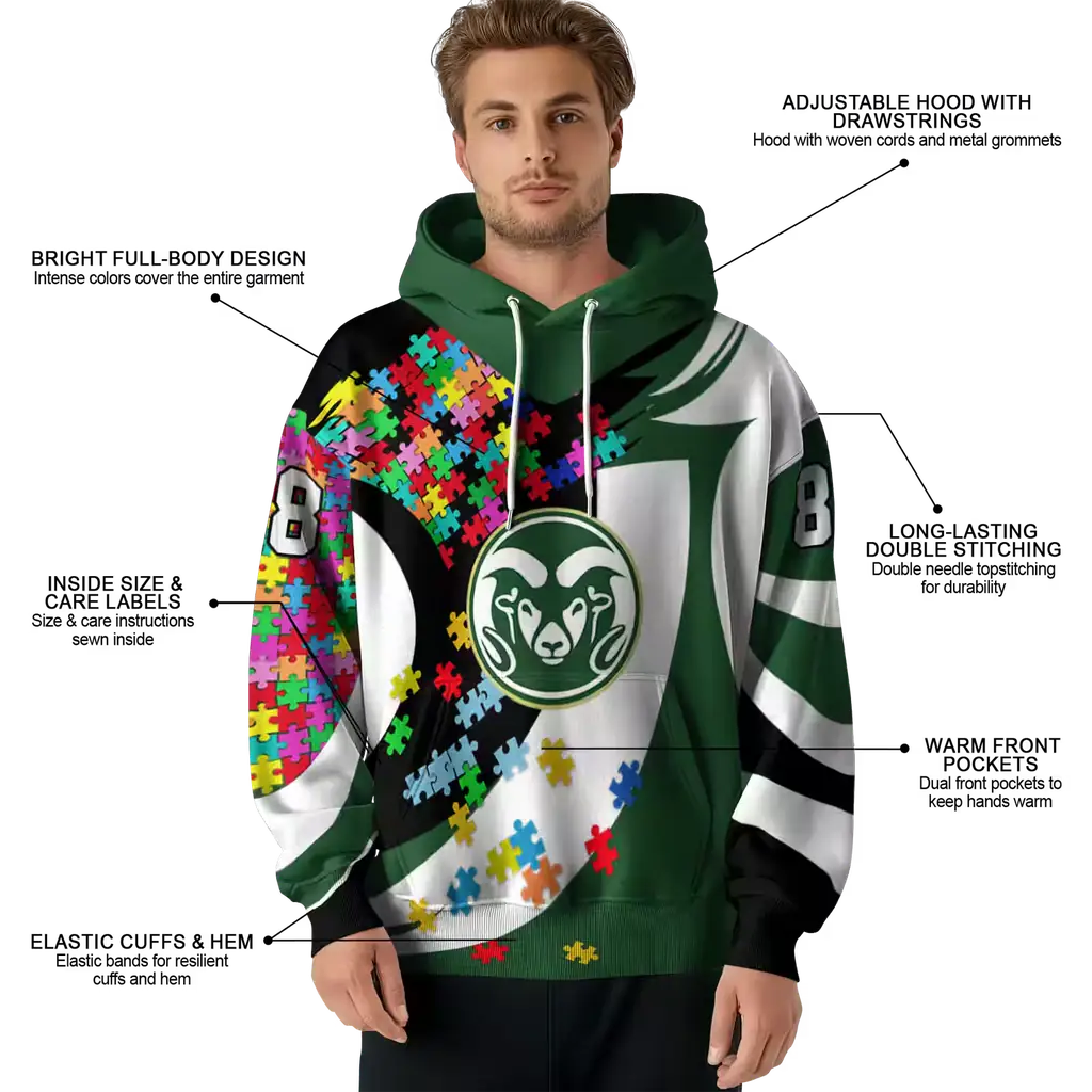 custom colorado state rams puzzle pieces green hoodie latest model custom colorado state rams puzzle pieces green hoodie latest model