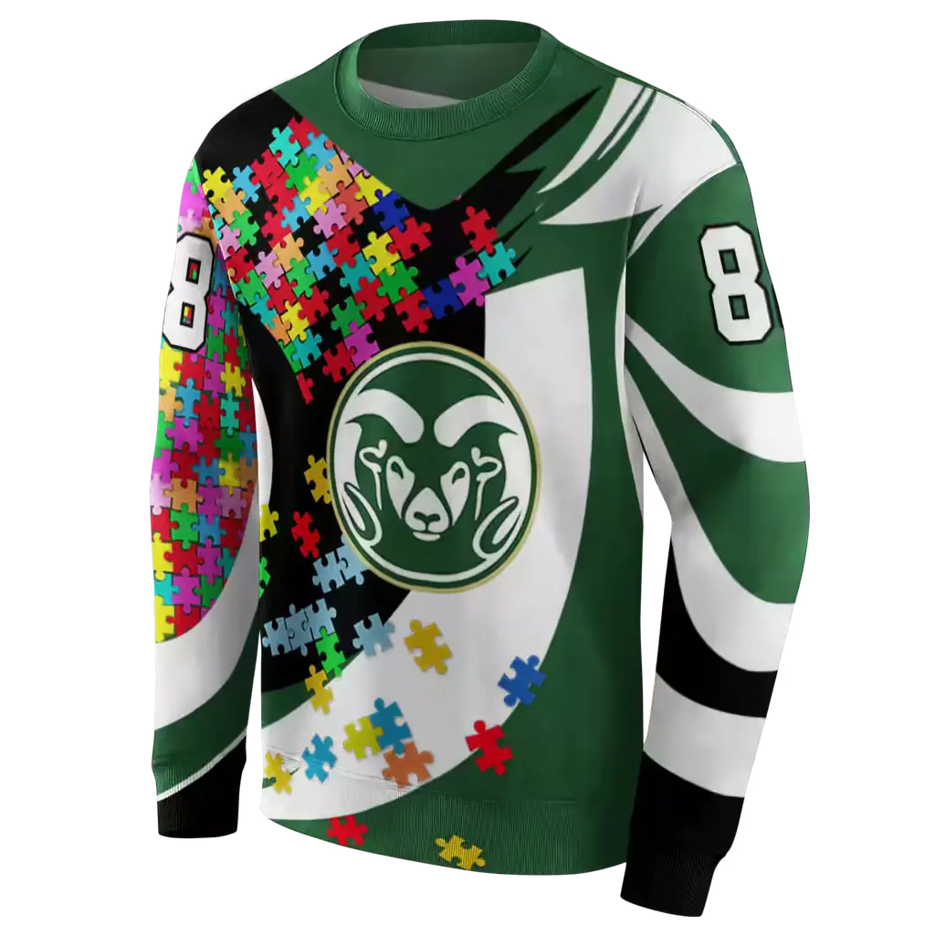 custom colorado state rams puzzle pieces green hoodie new arrival custom colorado state rams puzzle pieces green hoodie new arrival