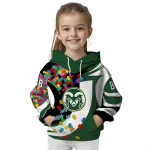 custom colorado state rams puzzle pieces green hoodie best selling