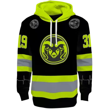 custom colorado state rams safety motif black neon green hoodie best selling