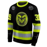 custom colorado state rams safety motif black neon green hoodie best selling