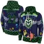 custom colorado state rams spongebob patrick star green navy hoodie best selling