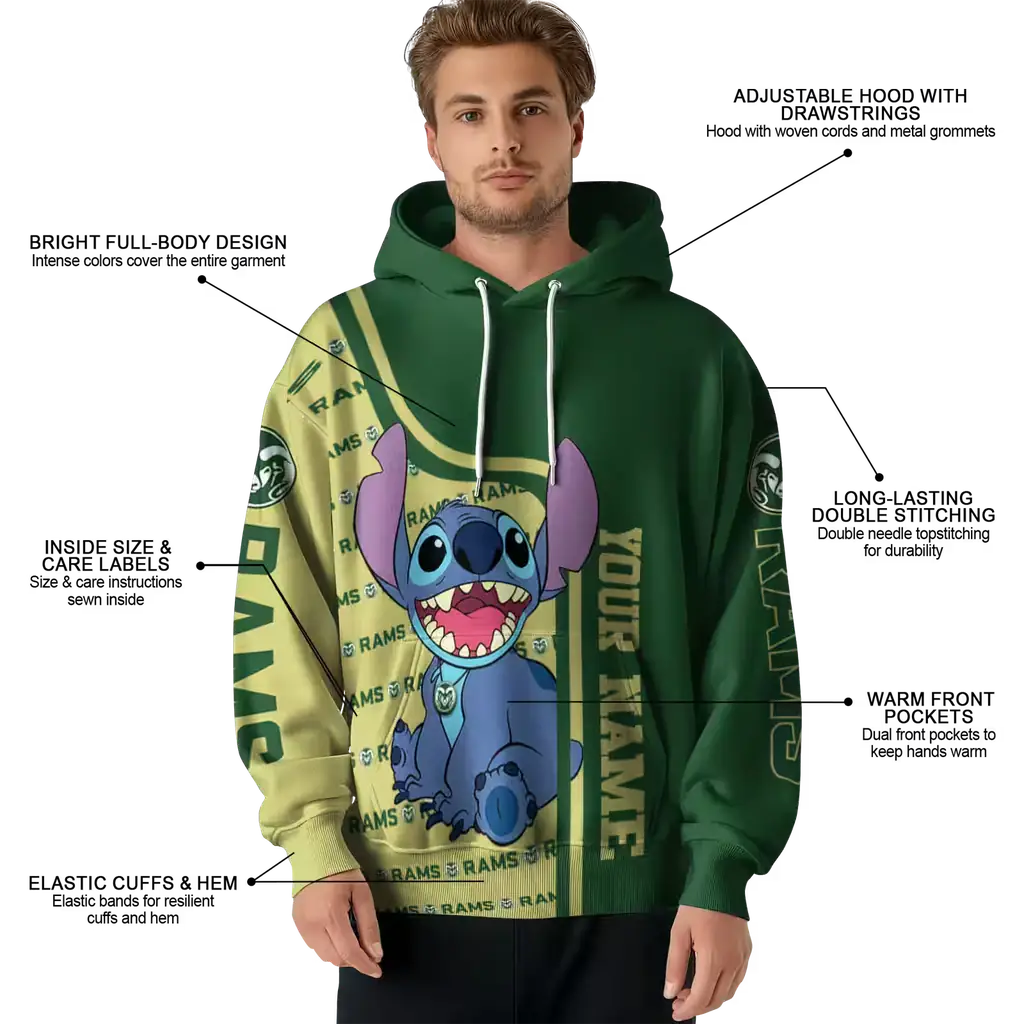 custom colorado state rams stitch green hoodie latest model custom colorado state rams stitch green hoodie latest model