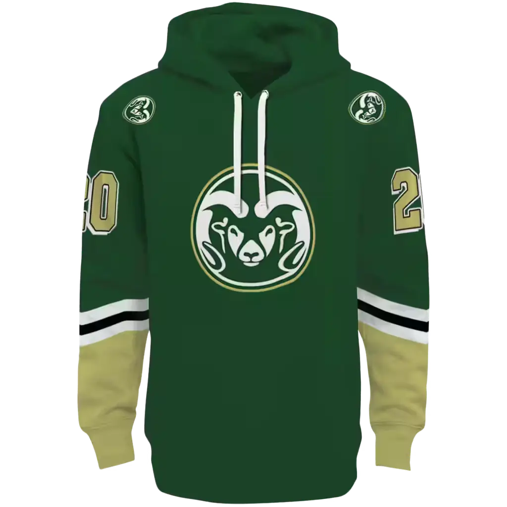 custom colorado state rams striped sleeves green hoodie best selling custom colorado state rams striped sleeves green hoodie best selling