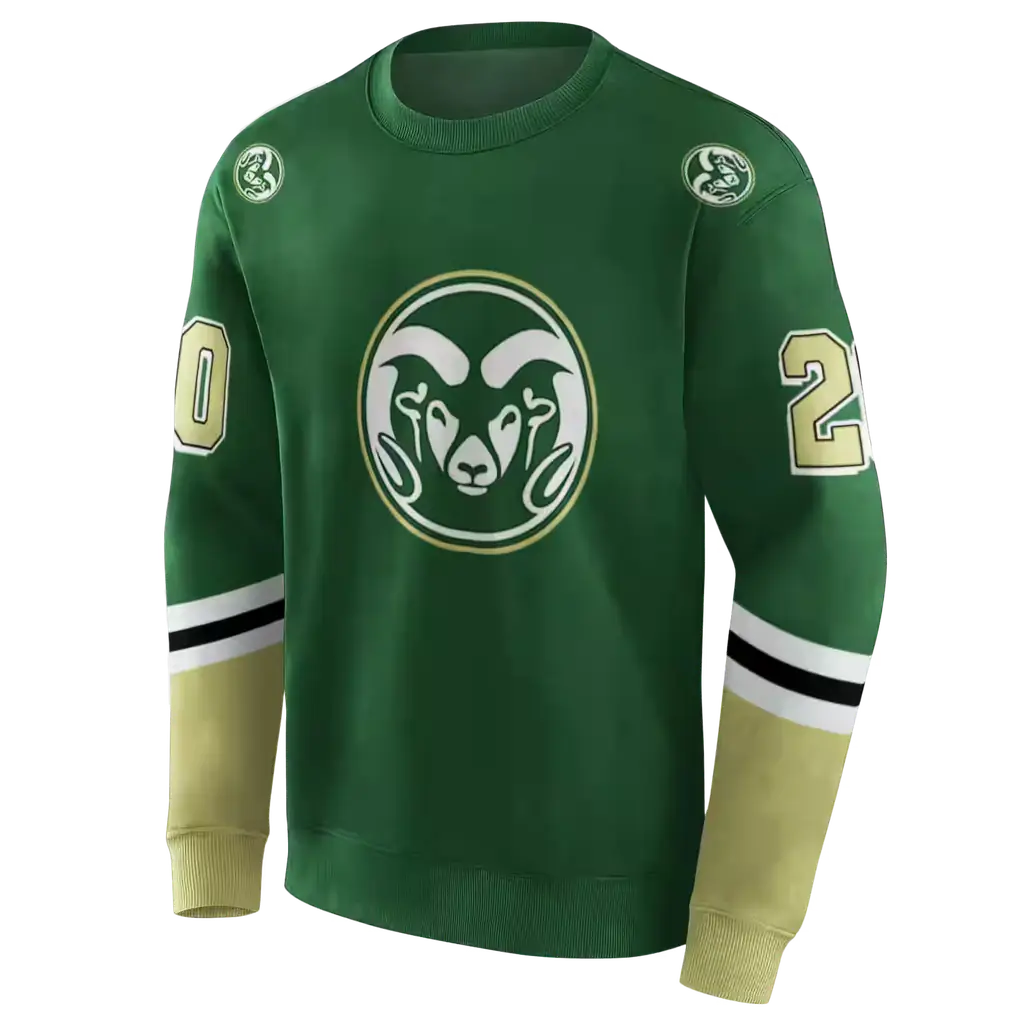 custom colorado state rams striped sleeves green hoodie new arrival custom colorado state rams striped sleeves green hoodie new arrival