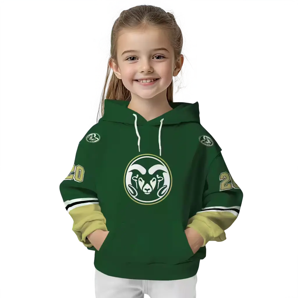 custom colorado state rams striped sleeves green hoodie top rated custom colorado state rams striped sleeves green hoodie top rated