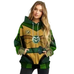 custom colorado state rams superhero armor green hoodie best selling