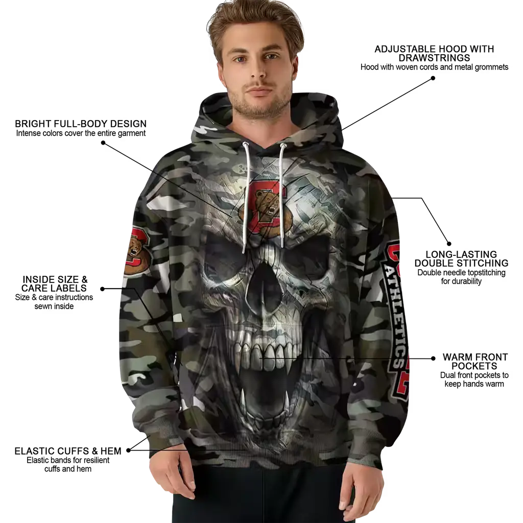 custom cornell big red camo skull hoodie latest model custom cornell big red camo skull hoodie latest model