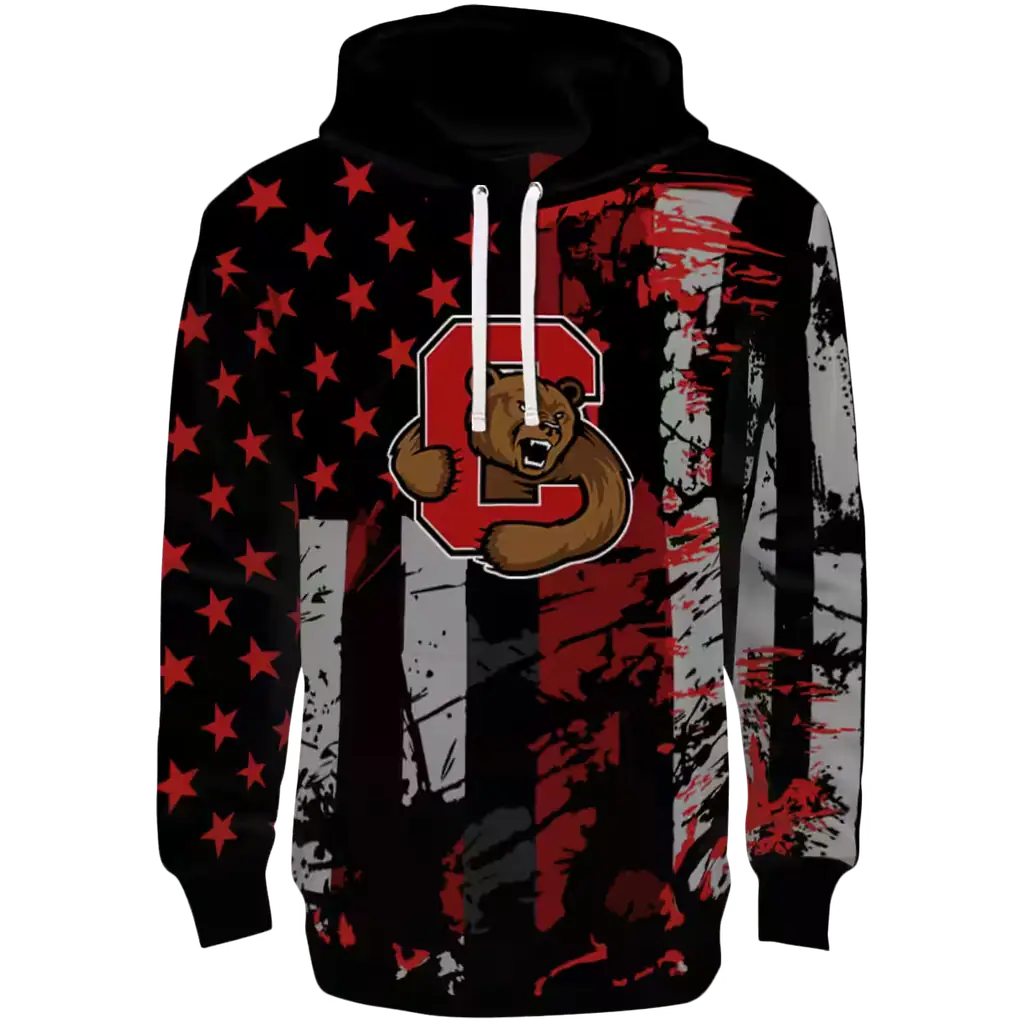 custom cornell big red distressed flag red black hoodie best selling custom cornell big red distressed flag red black hoodie best selling