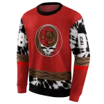 custom cornell big red grateful vibes red hoodie best selling