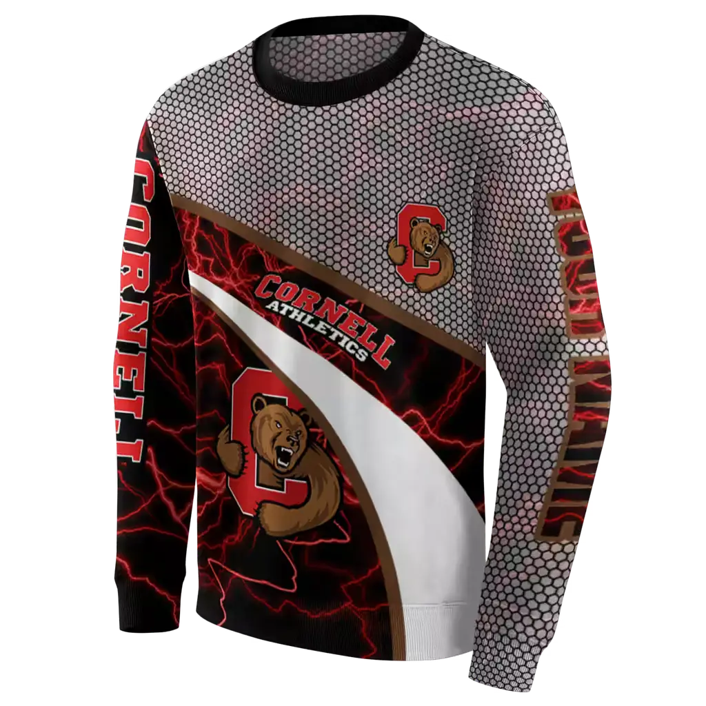 custom cornell big red hexagonal mesh red black gray hoodie new arrival custom cornell big red hexagonal mesh red black gray hoodie new arrival