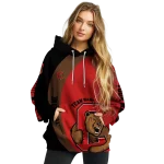 custom cornell big red minimalist design red black hoodie best selling