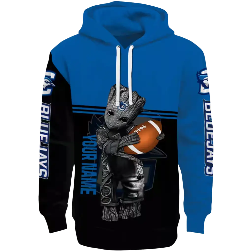 custom creighton bluejays baby groot blue black hoodie best selling custom creighton bluejays baby groot blue black hoodie best selling
