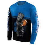 custom creighton bluejays baby groot blue black hoodie best selling