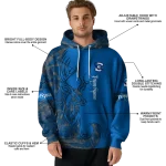custom creighton bluejays deer silhouette blue hoodie best selling