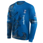 custom creighton bluejays deer silhouette blue hoodie best selling