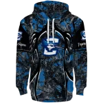 custom creighton bluejays hunting theme blue black hoodie best selling