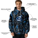 custom creighton bluejays hunting theme blue black hoodie best selling