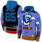custom creighton bluejays mario blue black hoodie best selling