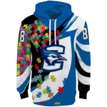 custom creighton bluejays puzzle pieces blue hoodie best selling