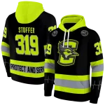 custom creighton bluejays safety motif black neon green hoodie best selling
