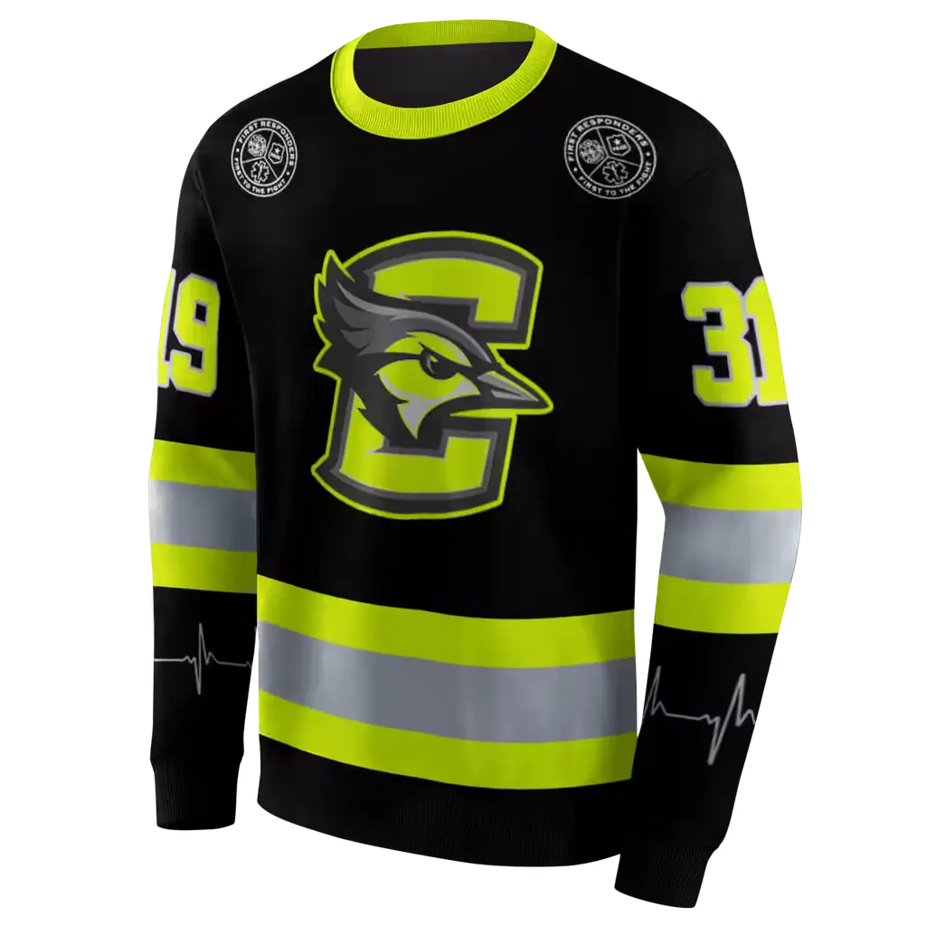 custom creighton bluejays safety motif black neon green hoodie new arrival custom creighton bluejays safety motif black neon green hoodie new arrival