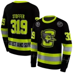 custom creighton bluejays safety motif black neon green hoodie best selling
