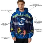 custom creighton bluejays spongebob patrick star blue navy hoodie best selling
