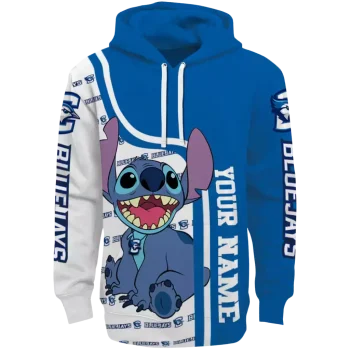 custom creighton bluejays stitch blue hoodie best selling