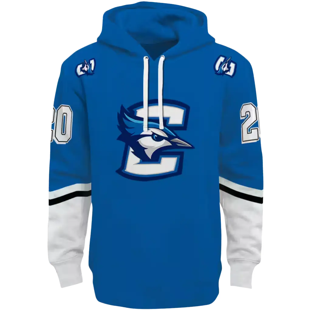custom creighton bluejays striped sleeves blue hoodie best selling custom creighton bluejays striped sleeves blue hoodie best selling