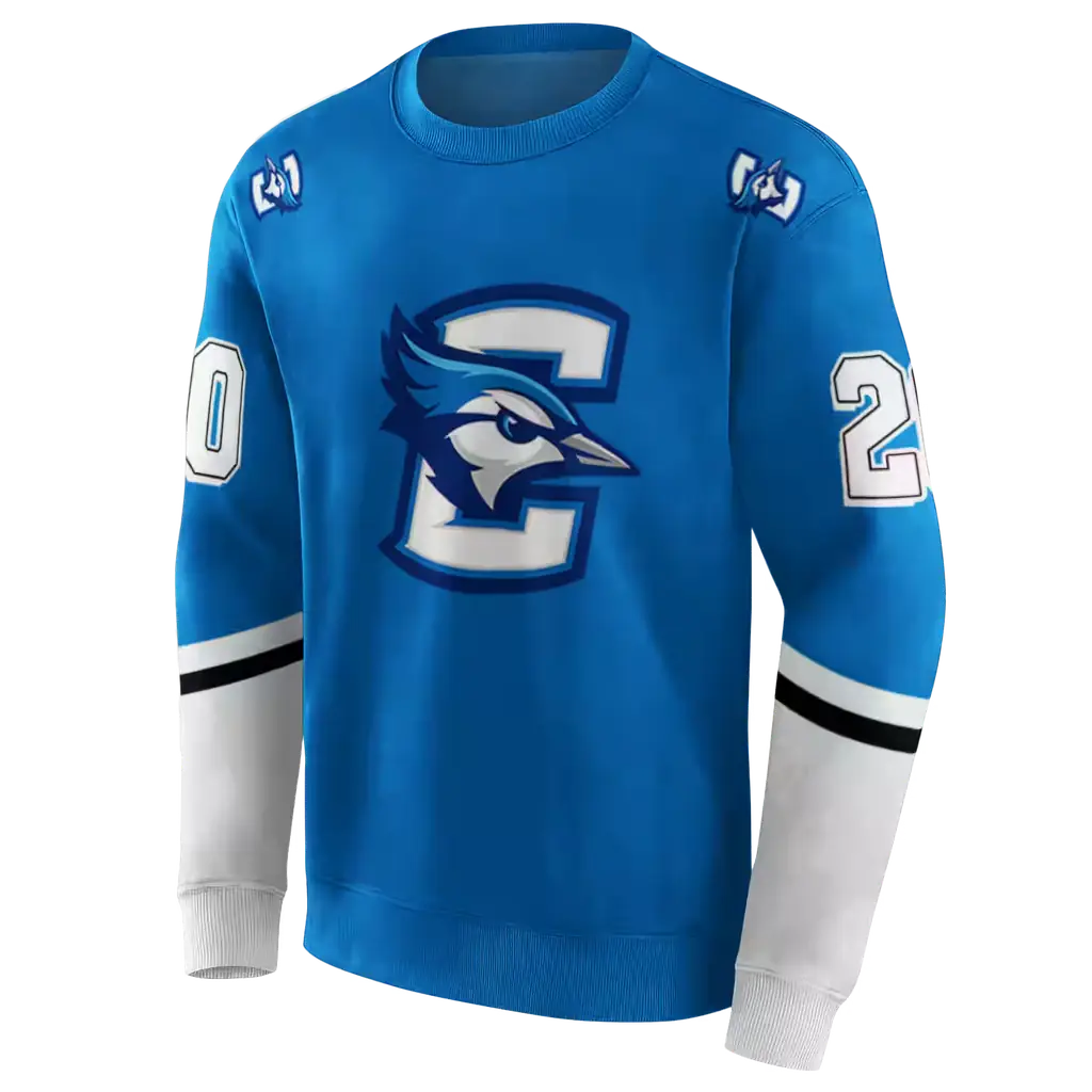 custom creighton bluejays striped sleeves blue hoodie new arrival custom creighton bluejays striped sleeves blue hoodie new arrival