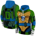 custom creighton bluejays superhero armor blue green hoodie best selling
