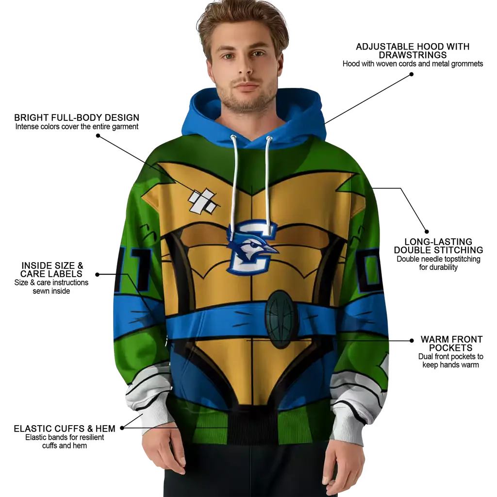 custom creighton bluejays superhero armor blue green hoodie latest model custom creighton bluejays superhero armor blue green hoodie latest model