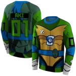 custom creighton bluejays superhero armor blue green hoodie best selling