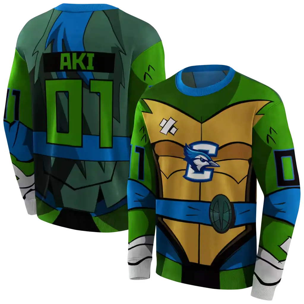 custom creighton bluejays superhero armor blue green hoodie premium grade custom creighton bluejays superhero armor blue green hoodie premium grade
