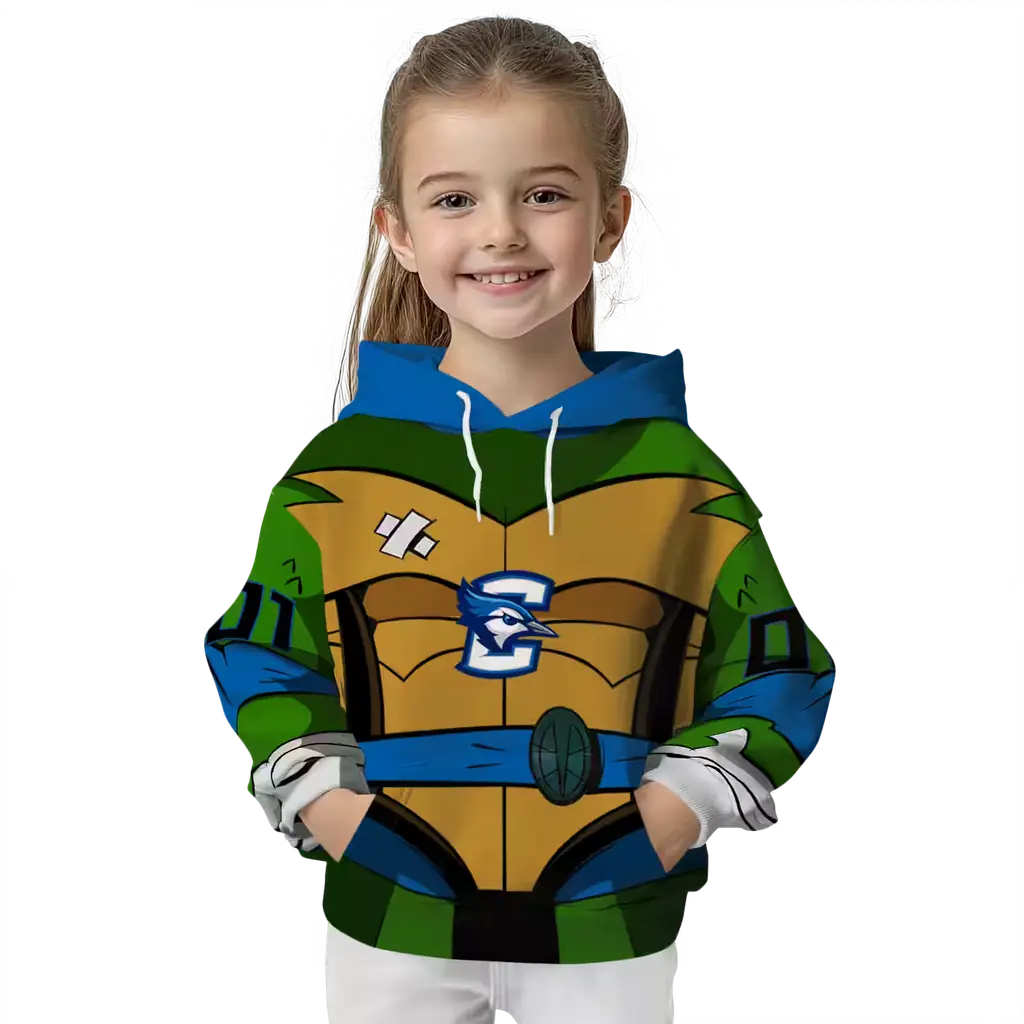 custom creighton bluejays superhero armor blue green hoodie top rated custom creighton bluejays superhero armor blue green hoodie top rated