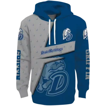 custom drake bulldogs abstract shape blue hoodie best selling