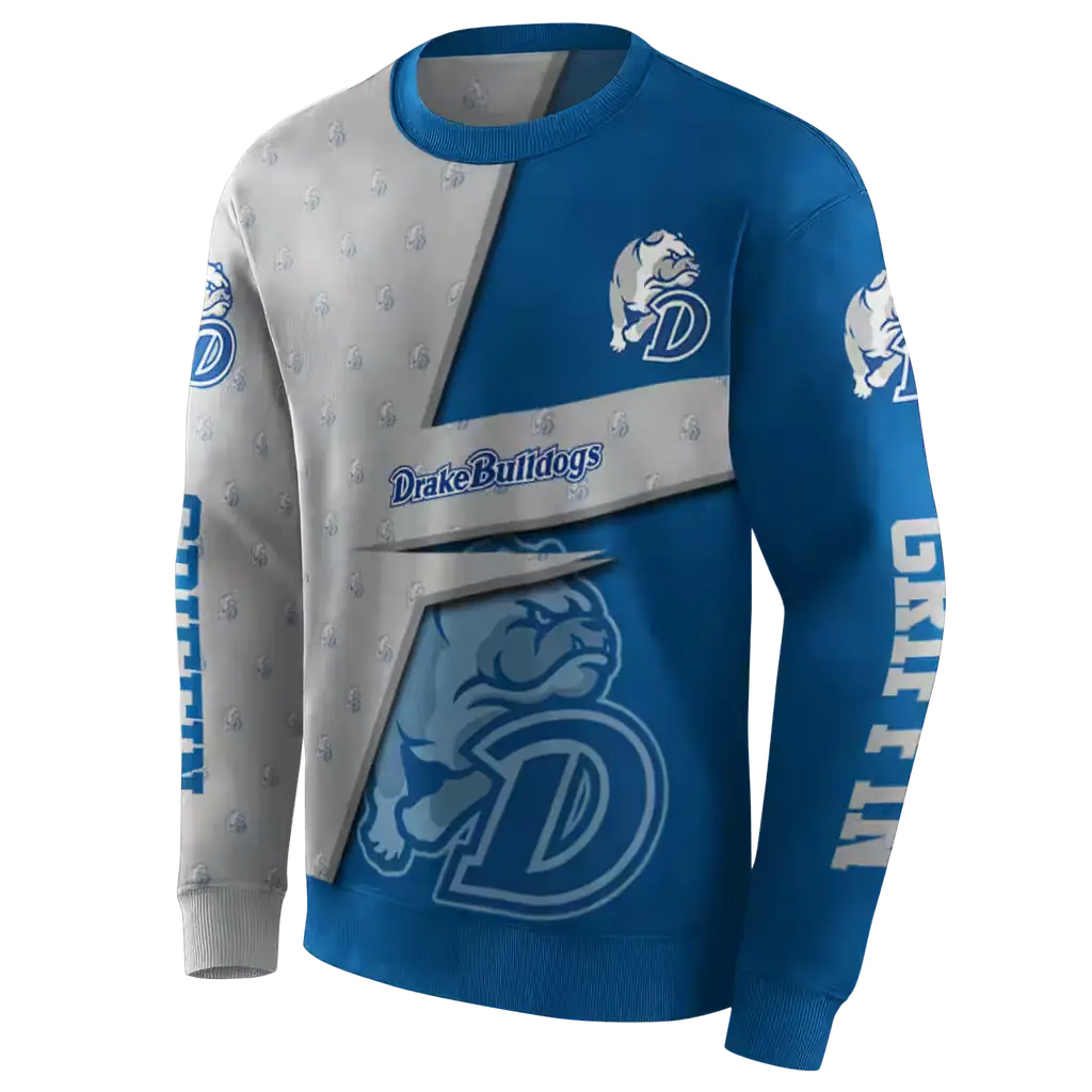 custom drake bulldogs abstract shape blue hoodie new arrival custom drake bulldogs abstract shape blue hoodie new arrival