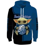 custom drake bulldogs baby yoda blue black hoodie best selling