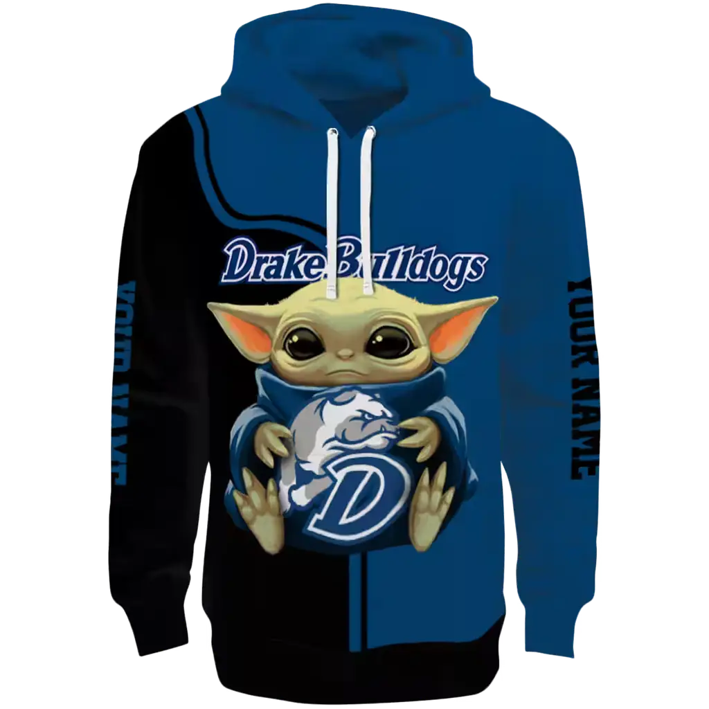 custom drake bulldogs baby yoda blue black hoodie best selling custom drake bulldogs baby yoda blue black hoodie best selling