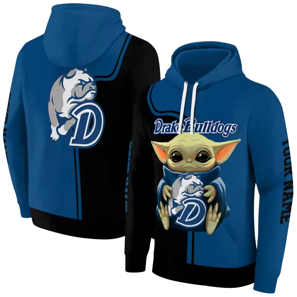 custom drake bulldogs baby yoda blue black hoodie fashion forward custom drake bulldogs baby yoda blue black hoodie fashion forward