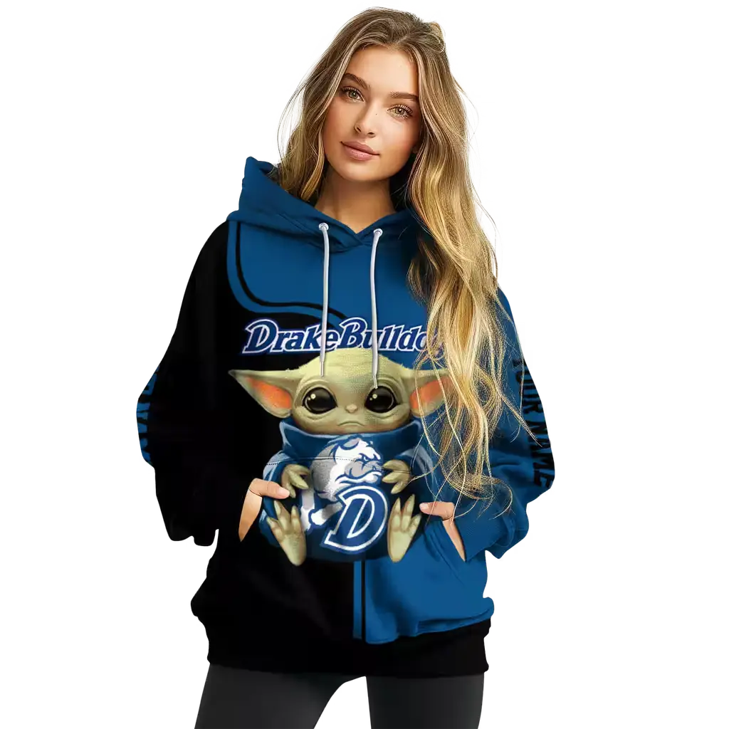 custom drake bulldogs baby yoda blue black hoodie high quality custom drake bulldogs baby yoda blue black hoodie high quality
