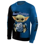 custom drake bulldogs baby yoda blue black hoodie best selling